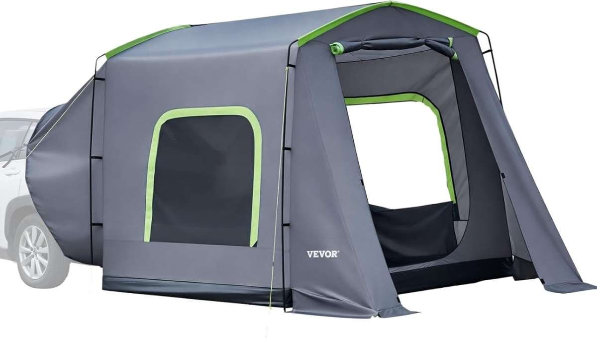 VEVOR SUV & Pickup Truck Camping Tent: Waterproof Double Layer, 2-9 Pe