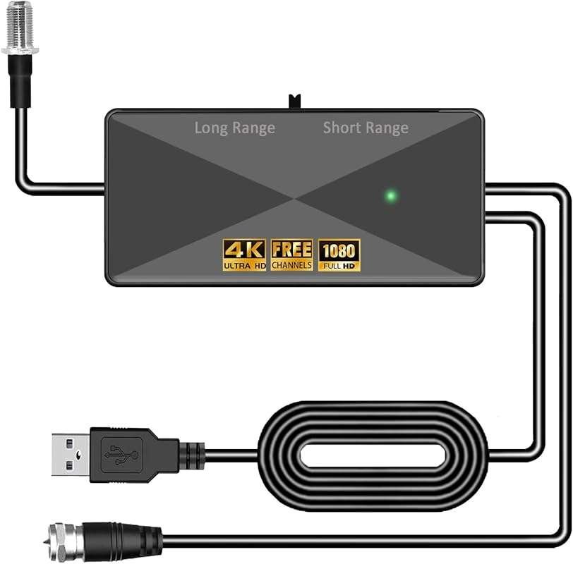 BYT18 TV Antenna Amplifier Signal Booster for Clearer Pixelated Recept