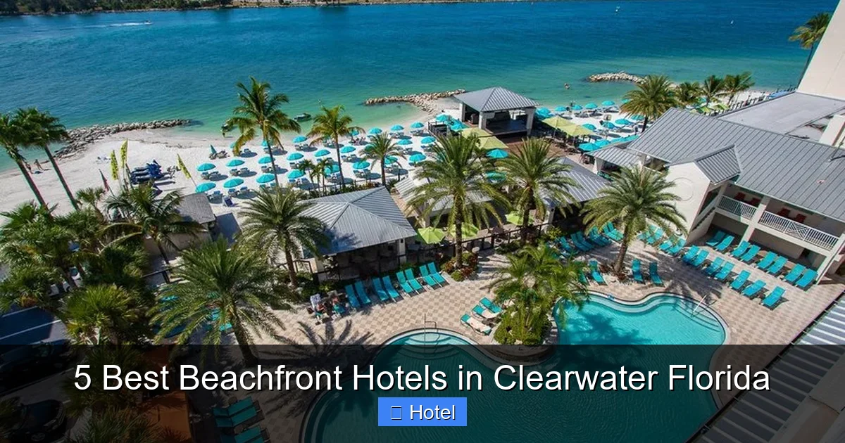 5 Best Beachfront Hotels in Clearwater Florida