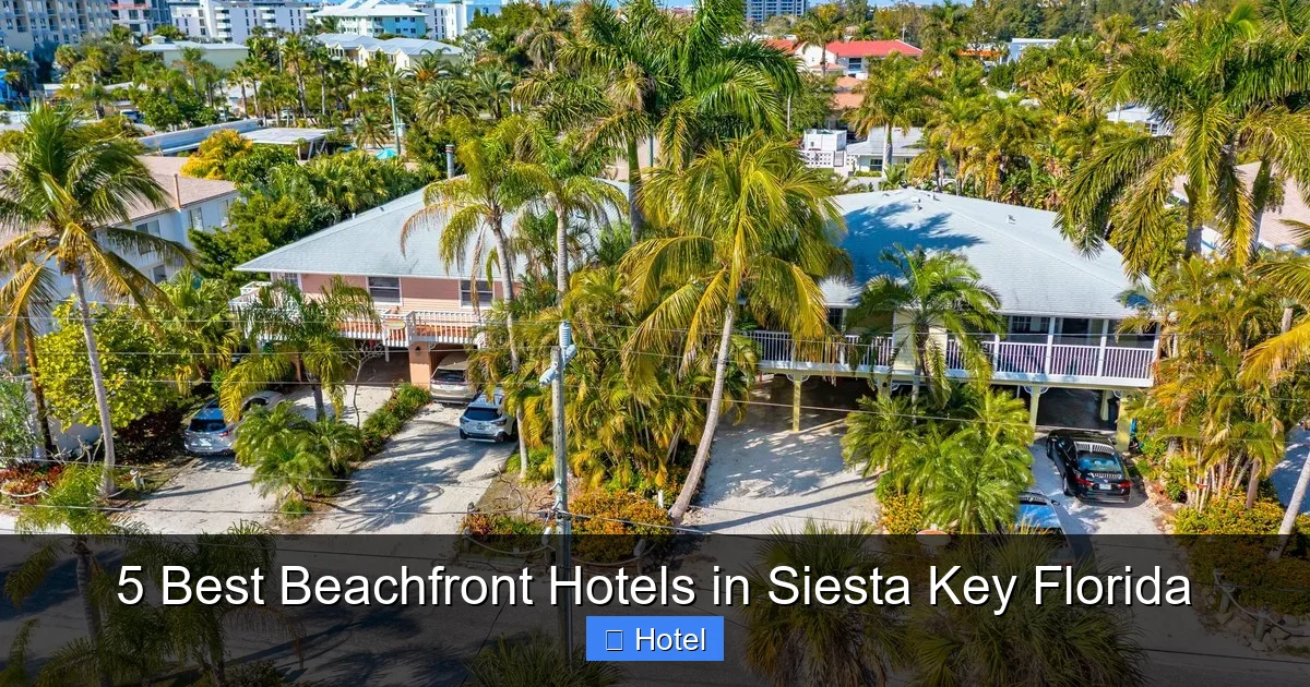 5 Best Beachfront Hotels in Siesta Key Florida
