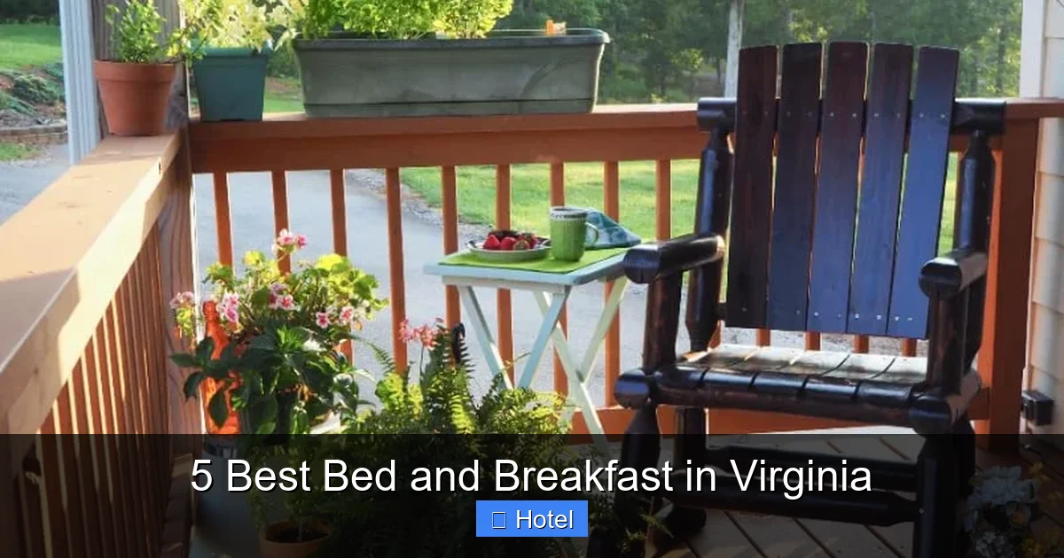 5 Best Bed and Breakfast in Virginia