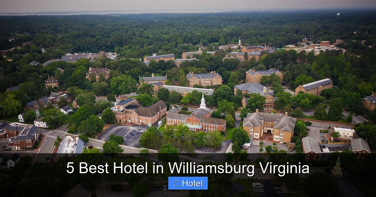 5 Best Hotel in Williamsburg Virginia