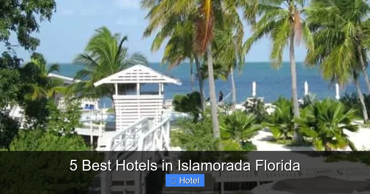 5 Best Hotels in Islamorada Florida