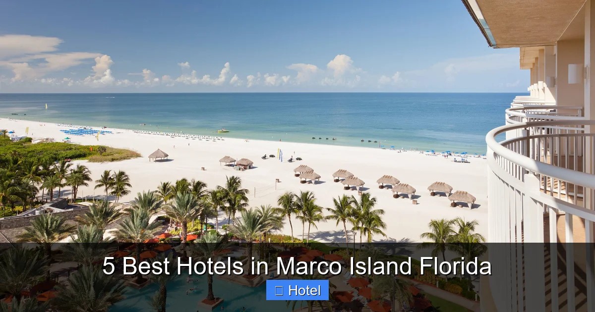 5 Best Hotels in Marco Island Florida