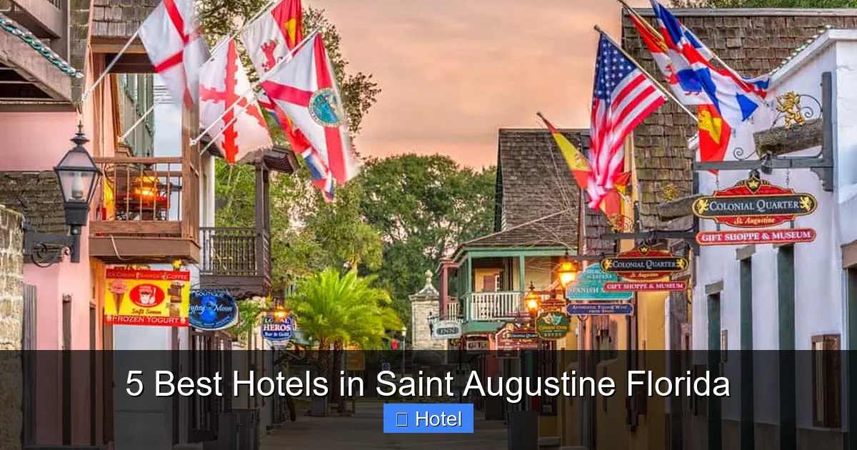 5 Best Hotels in Saint Augustine Florida