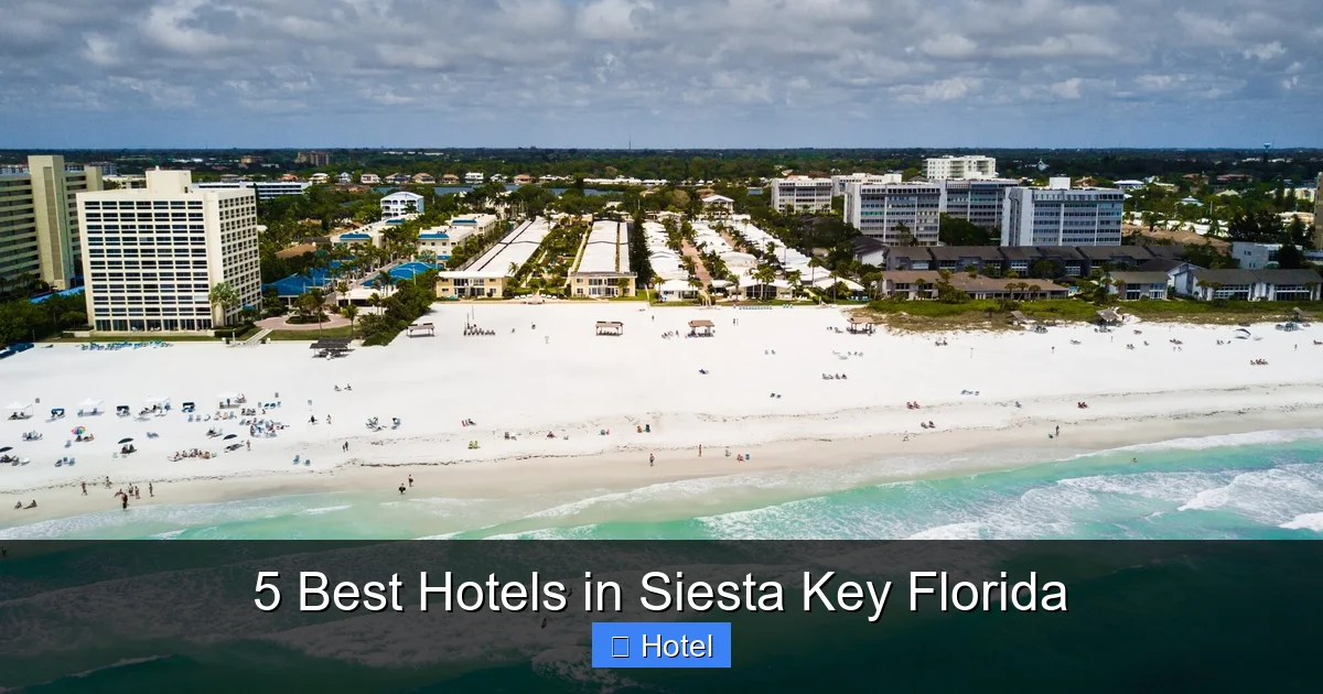 5 Best Hotels in Siesta Key Florida
