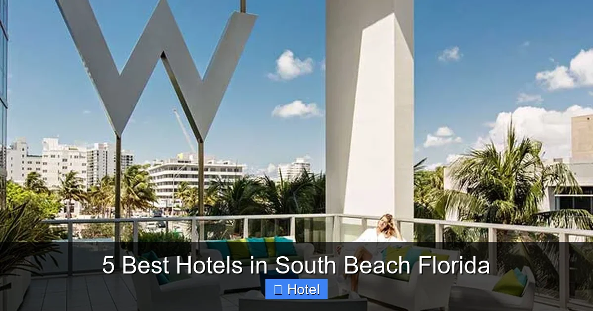 5 Best Hotels in South Beach Florida