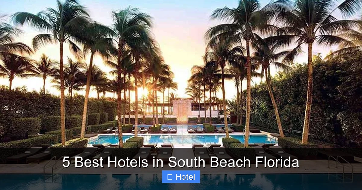 5 Best Hotels in South Beach Florida