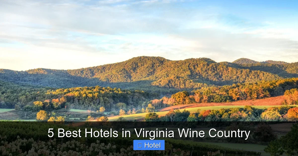5 Best Hotels in Virginia Wine Country
