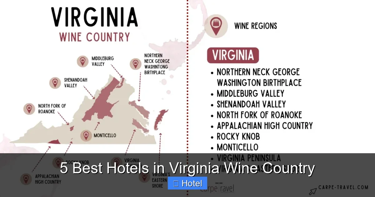 5 Best Hotels in Virginia Wine Country