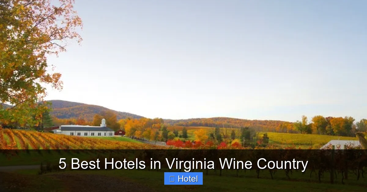 5 Best Hotels in Virginia Wine Country