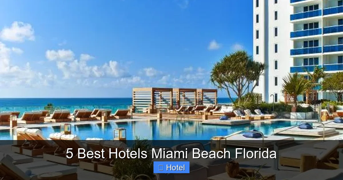 5 Best Hotels Miami Beach Florida