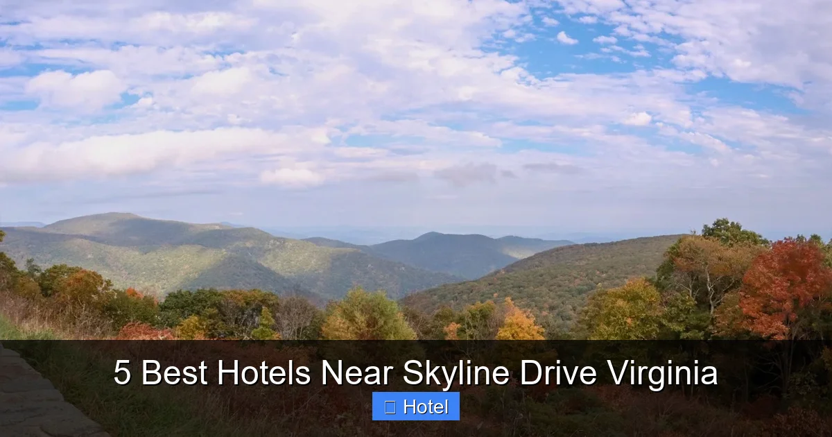 5 Best Hotels Near Skyline Drive Virginia