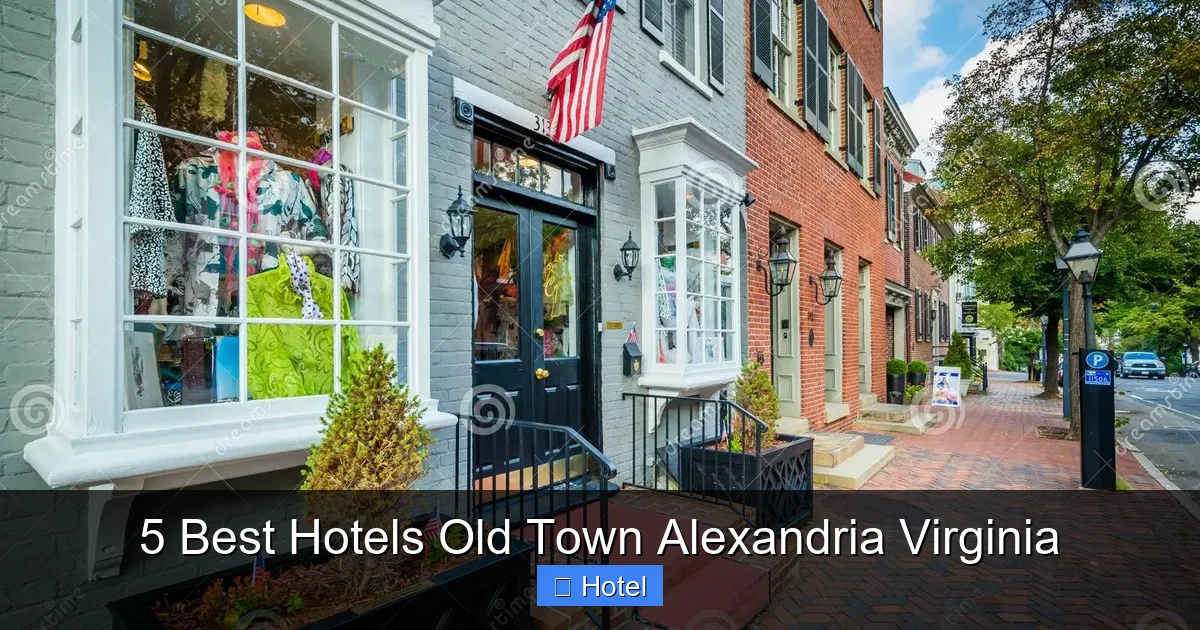 5 Best Hotels Old Town Alexandria Virginia