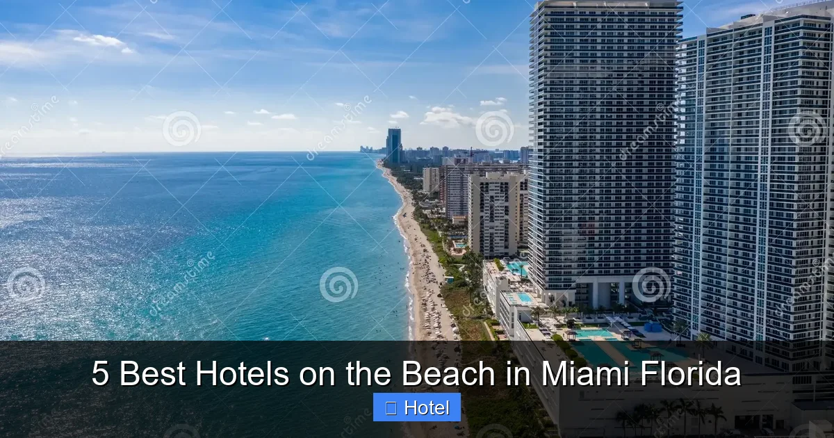 5 Best Hotels on the Beach in Miami Florida