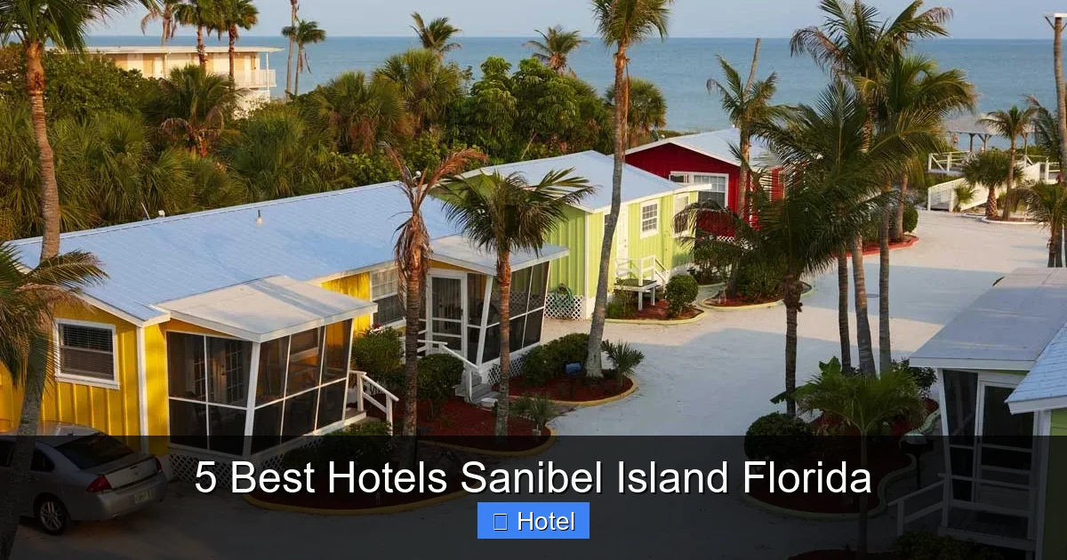 5 Best Hotels Sanibel Island Florida