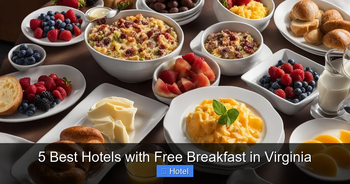 5 Best Hotels with Free Breakfast in Virginia