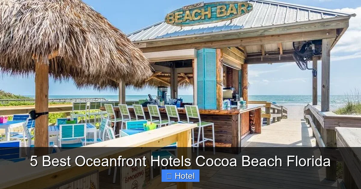 5 Best Oceanfront Hotels Cocoa Beach Florida