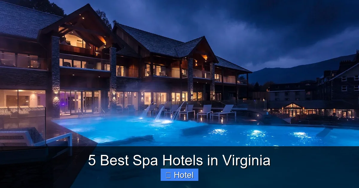 5 Best Spa Hotels in Virginia