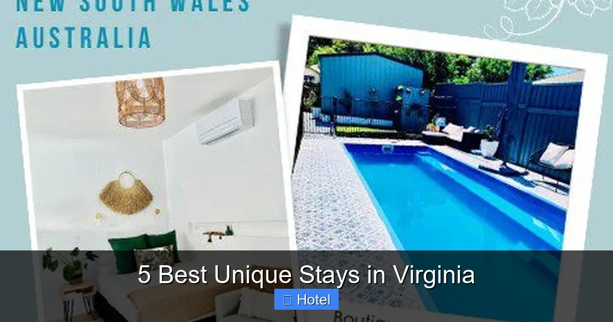 5 Best Unique Stays in Virginia