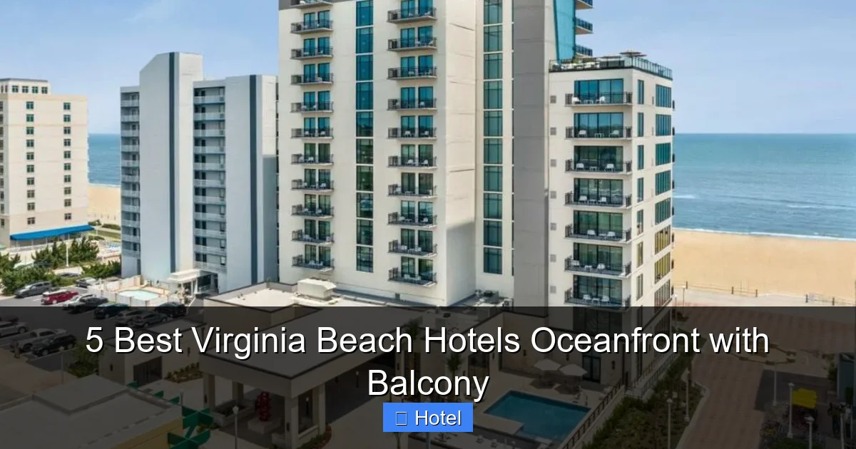 5 Best Virginia Beach Hotels Oceanfront with Balcony