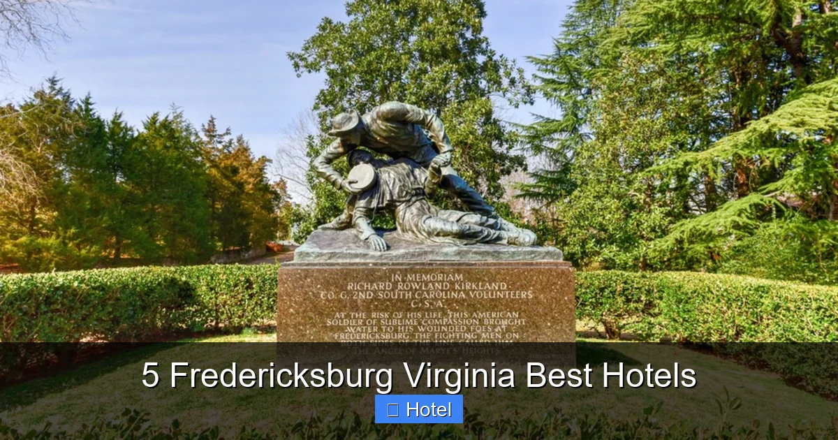 5 Fredericksburg Virginia Best Hotels