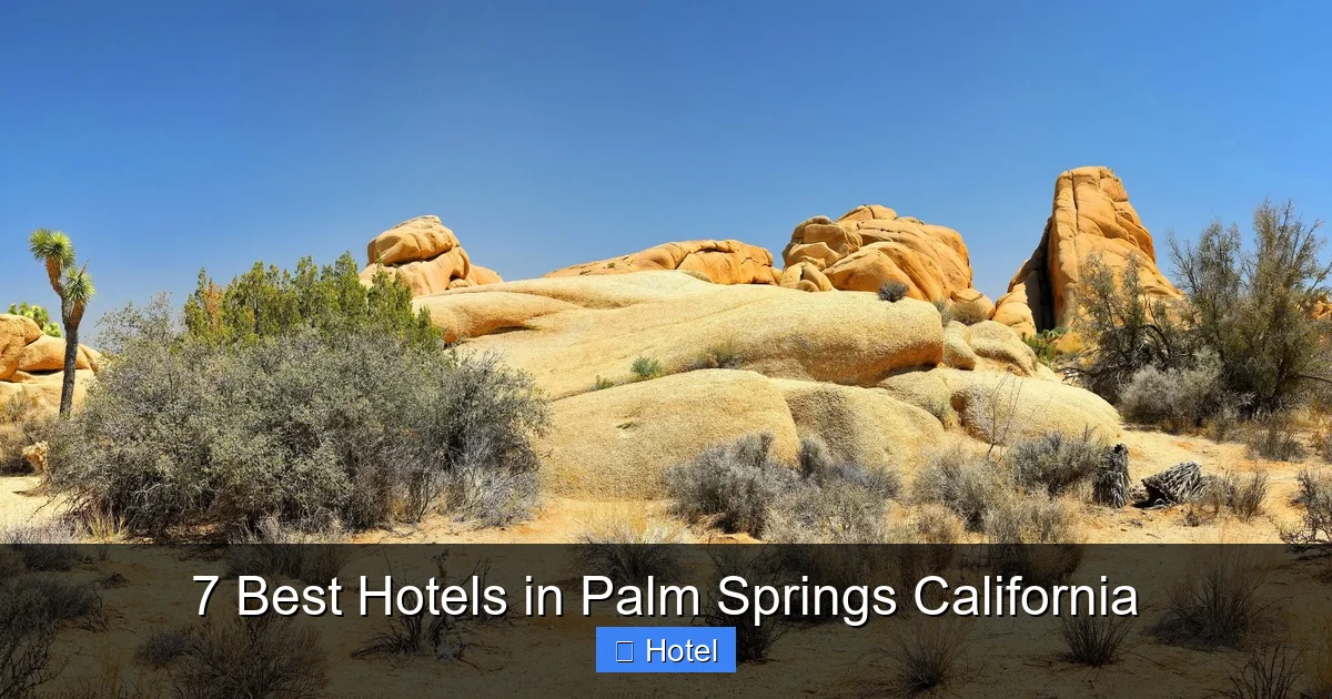 7 Best Hotels in Palm Springs California