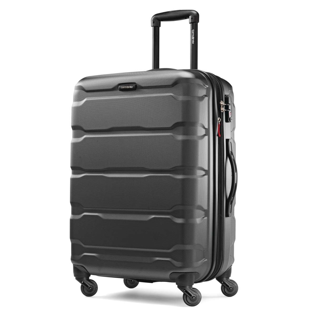 Samsonite Omni PC Hardside Expandable Luggage with Spinner Wheels, Black, Checke