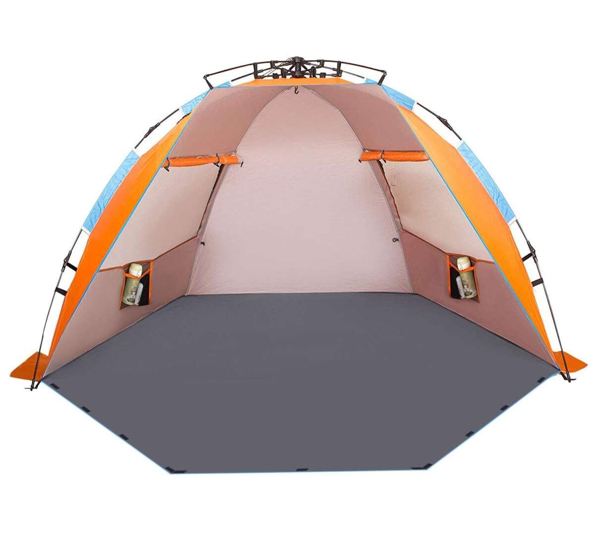 OutdoorMaster Pop Up Beach Tent for 4 Person - Easy Setup and Portable Beach Sha