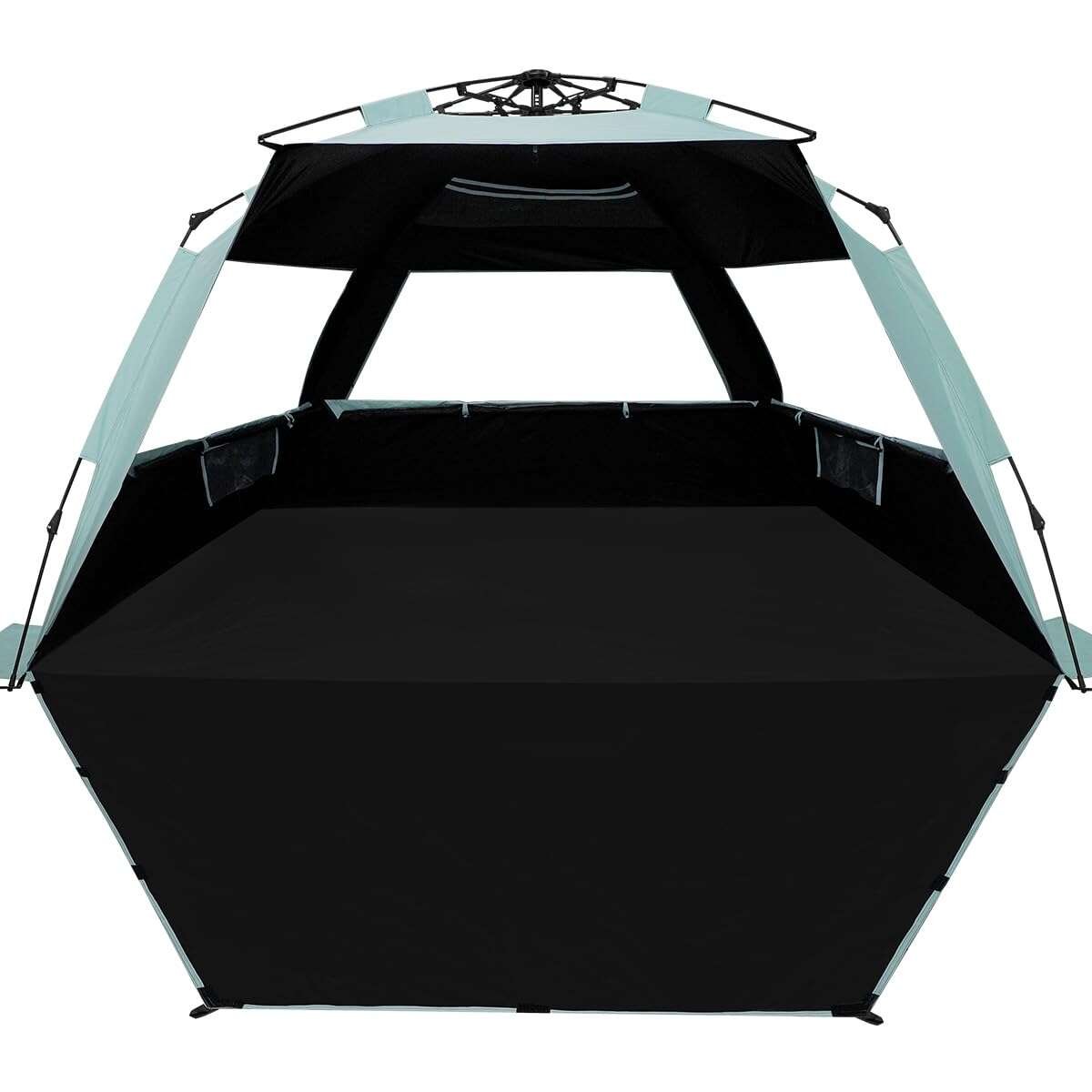 WhiteFang Deluxe XL Pop Up Beach Tent Sun Shade Shelter for 3-4 Person, UV Prote