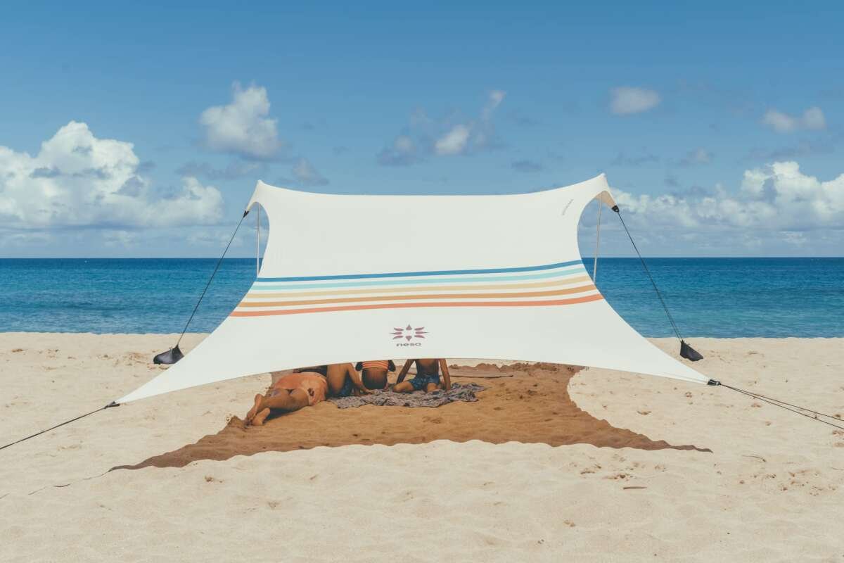 Neso Tents Beach Tent with Sand Anchor, Portable Canopy Sunshade - 7' x 7' - Pat