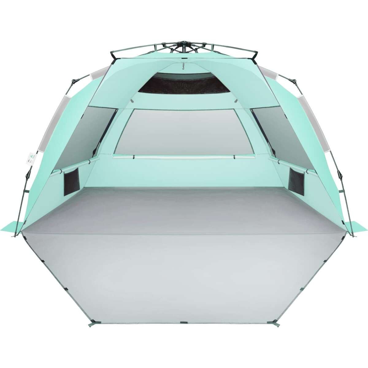 Oileus XX-Large Pop Up Beach Tent Sun Shelter for 5-6 Person Portable Sun Shade