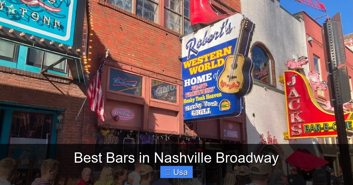 Best Bars in Nashville Broadway