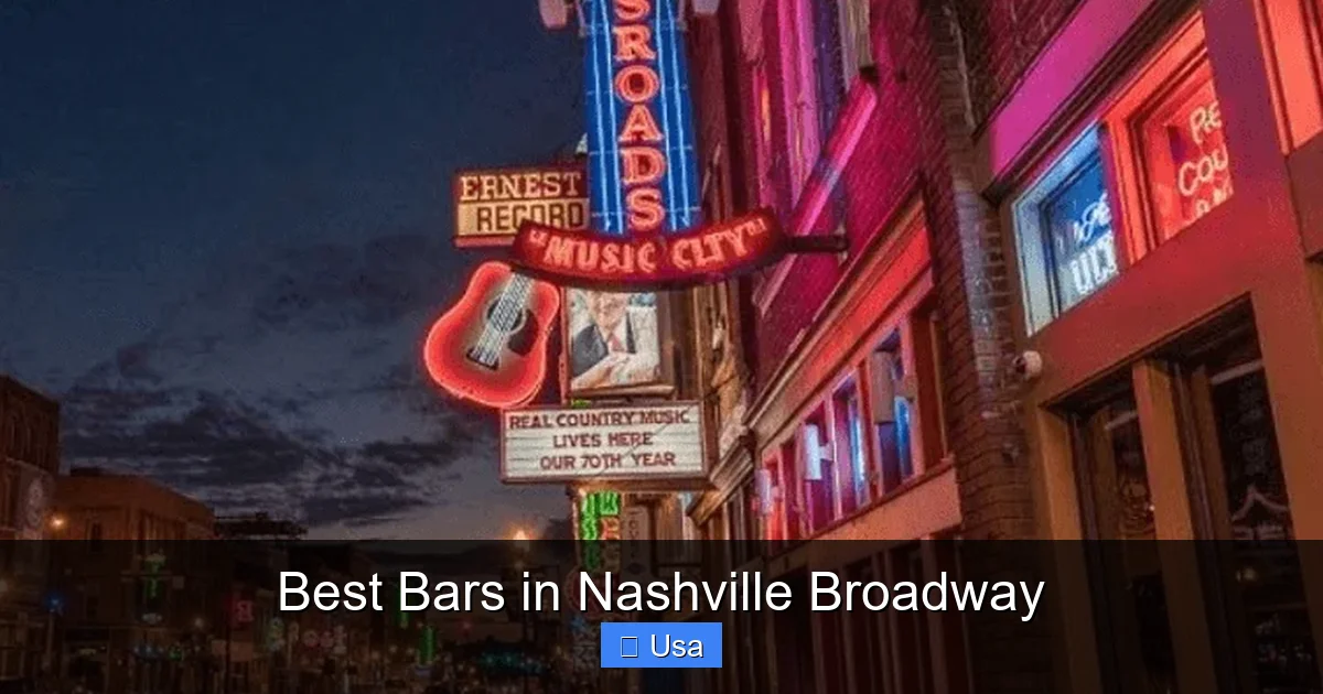 Best Bars in Nashville Broadway