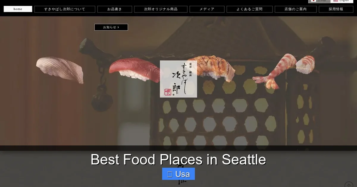 Best Food Places in Seattle