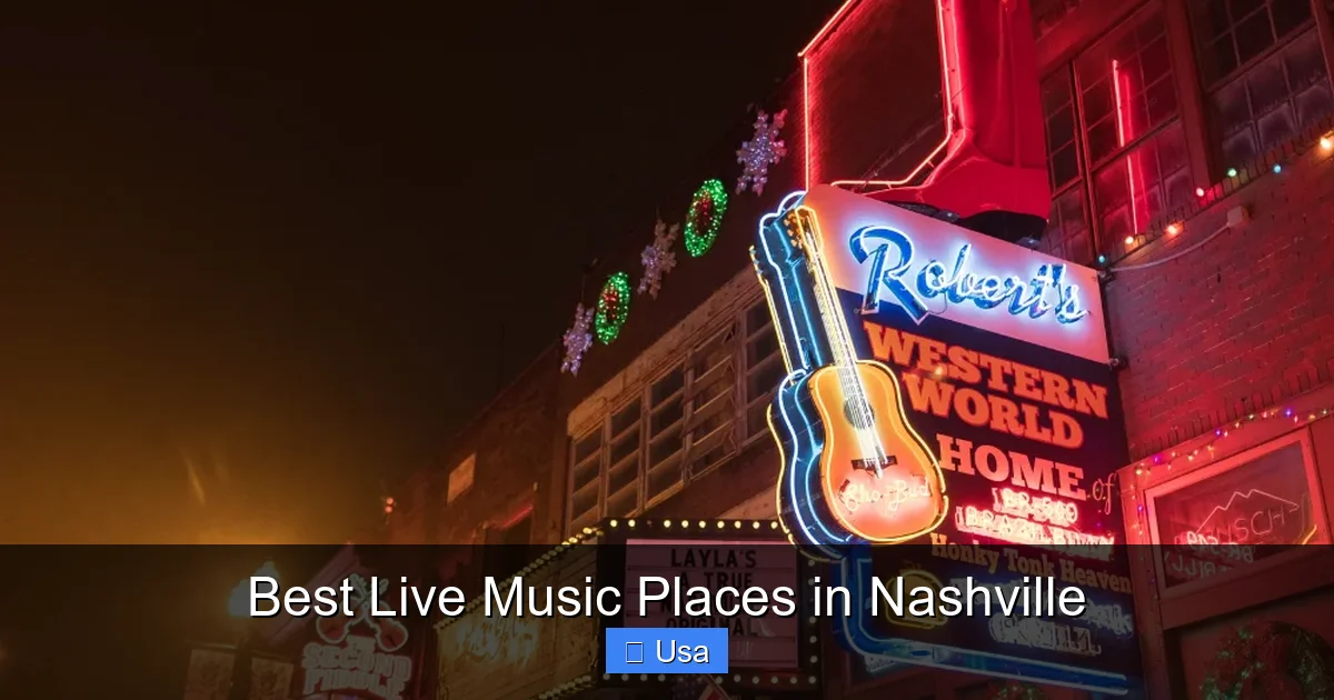 Best Live Music Places in Nashville