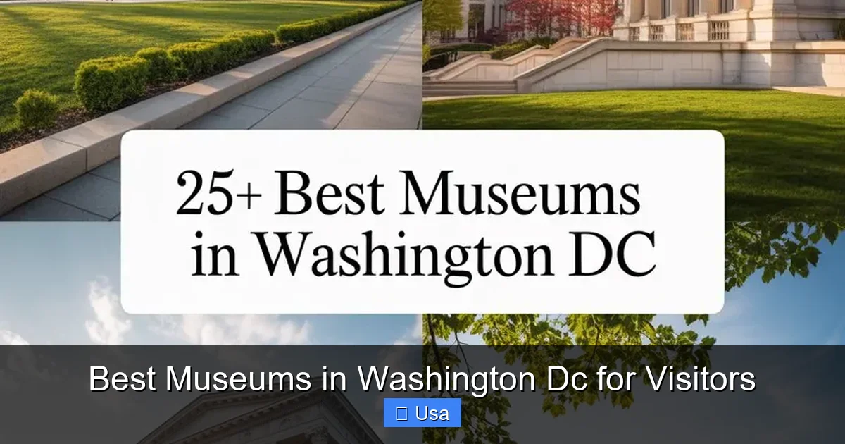 Best Museums in Washington Dc for Visitors