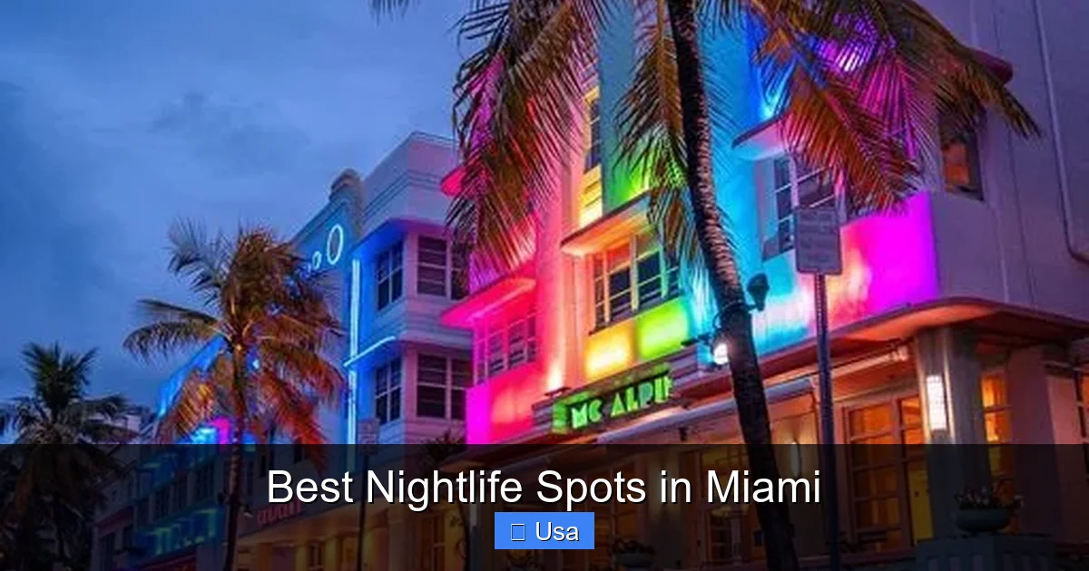 Best Nightlife Spots in Miami