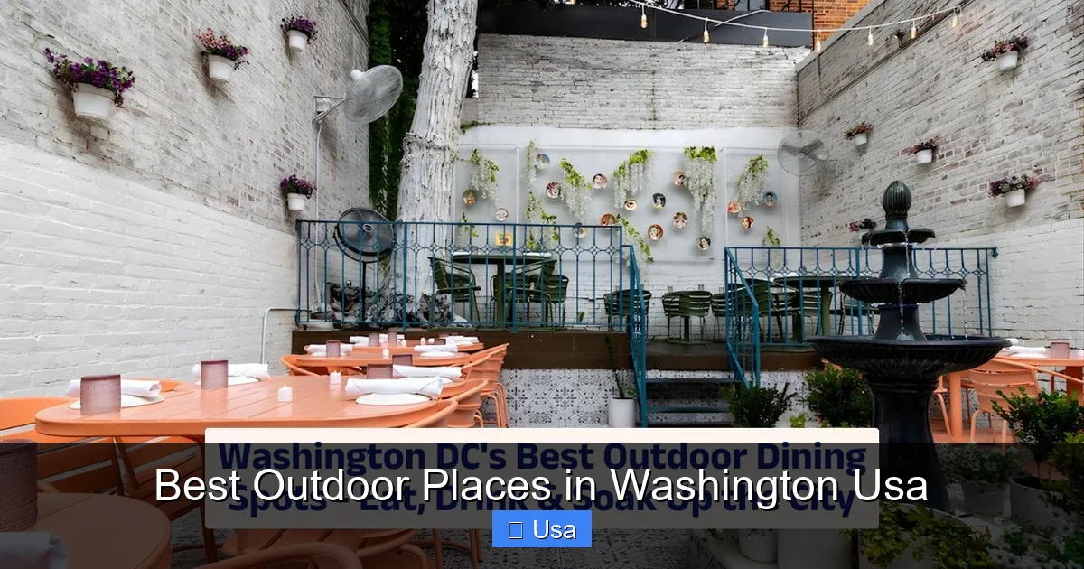 Best Outdoor Places in Washington Usa