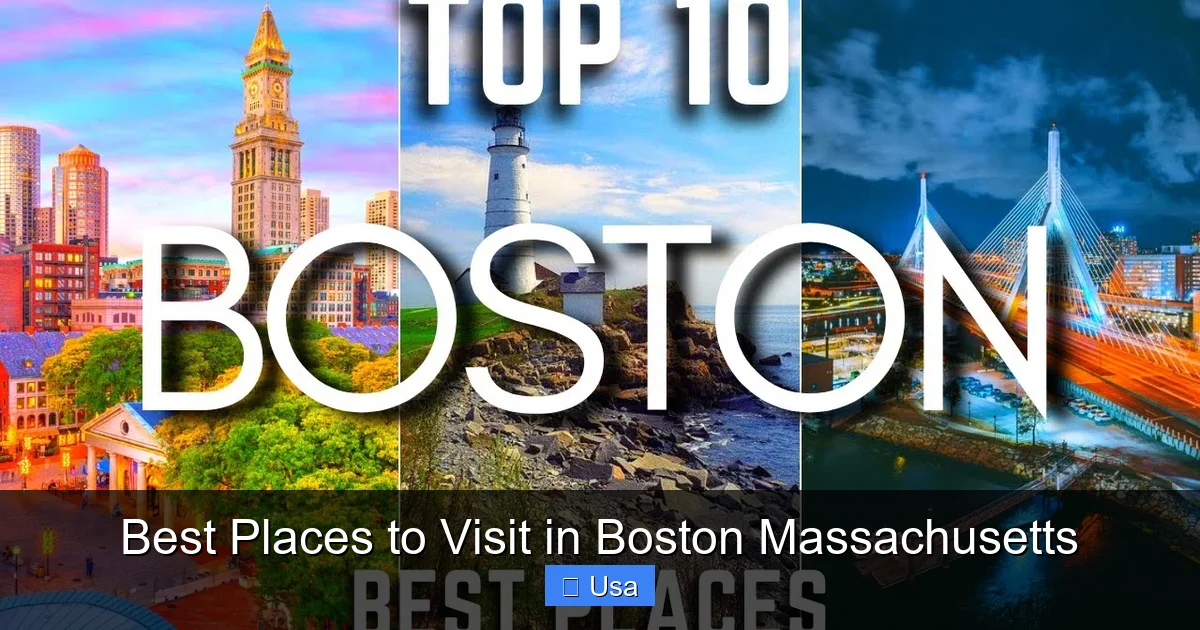 Best Places to Visit in Boston Massachusetts