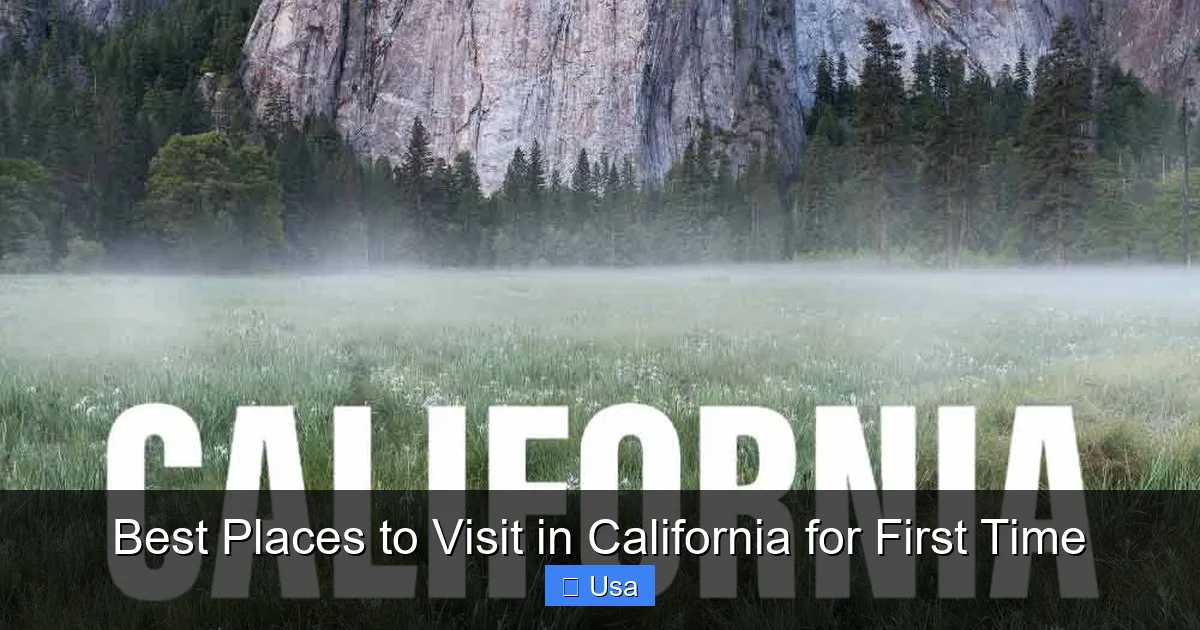 Best Places to Visit in California for First Time