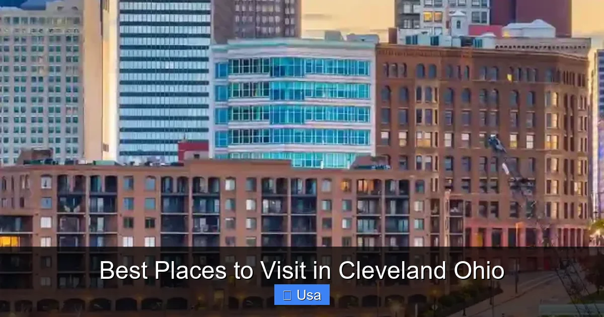 Best Places to Visit in Cleveland Ohio
