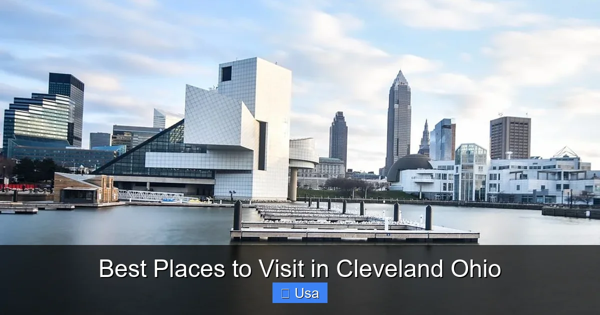 Best Places to Visit in Cleveland Ohio