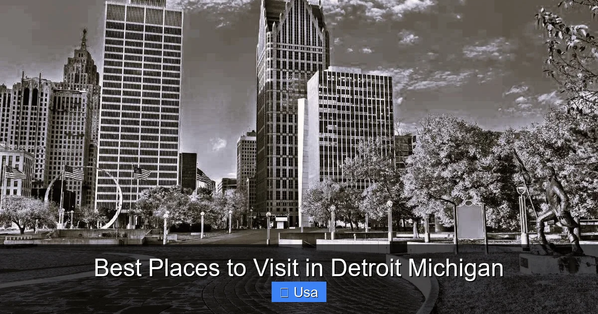 Best Places to Visit in Detroit Michigan