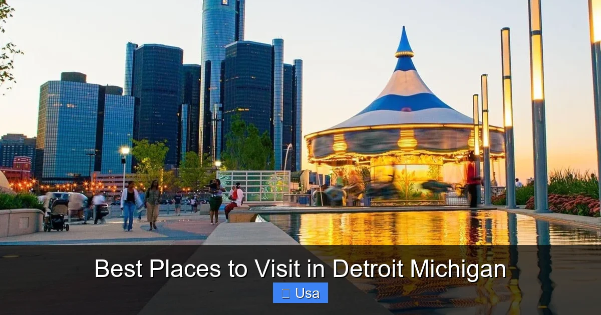 Best Places to Visit in Detroit Michigan