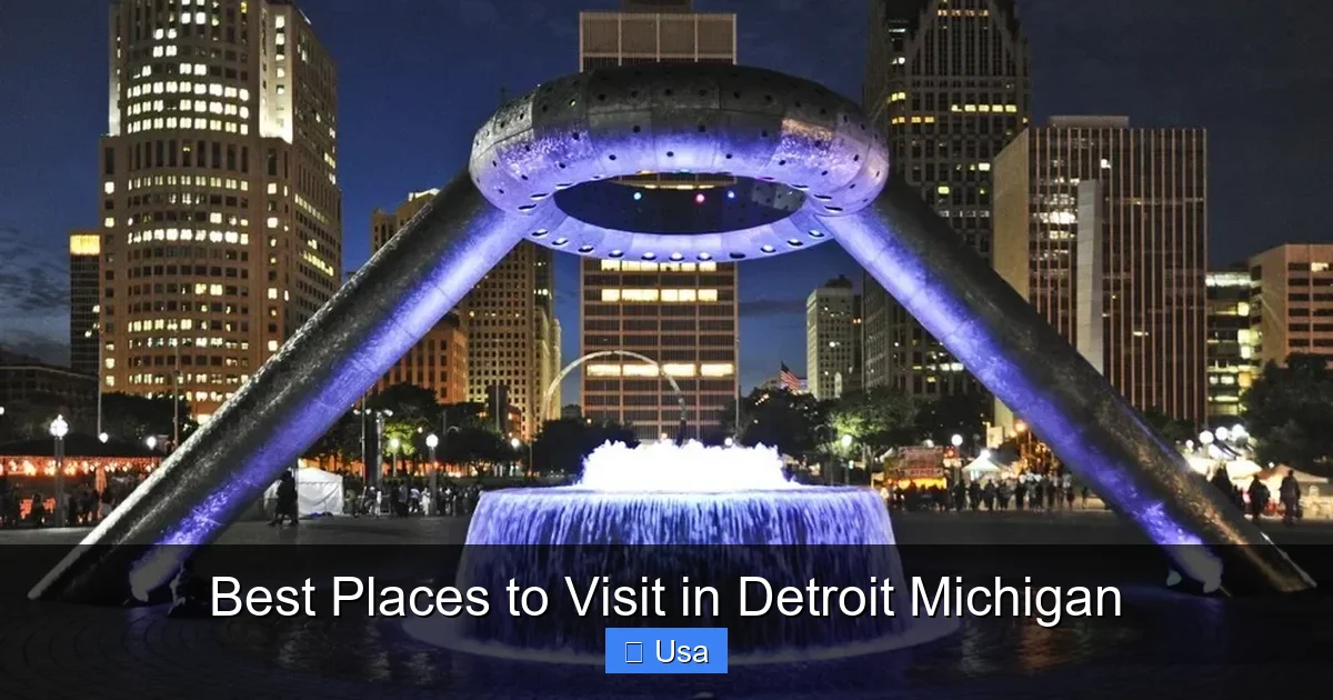 Best Places to Visit in Detroit Michigan