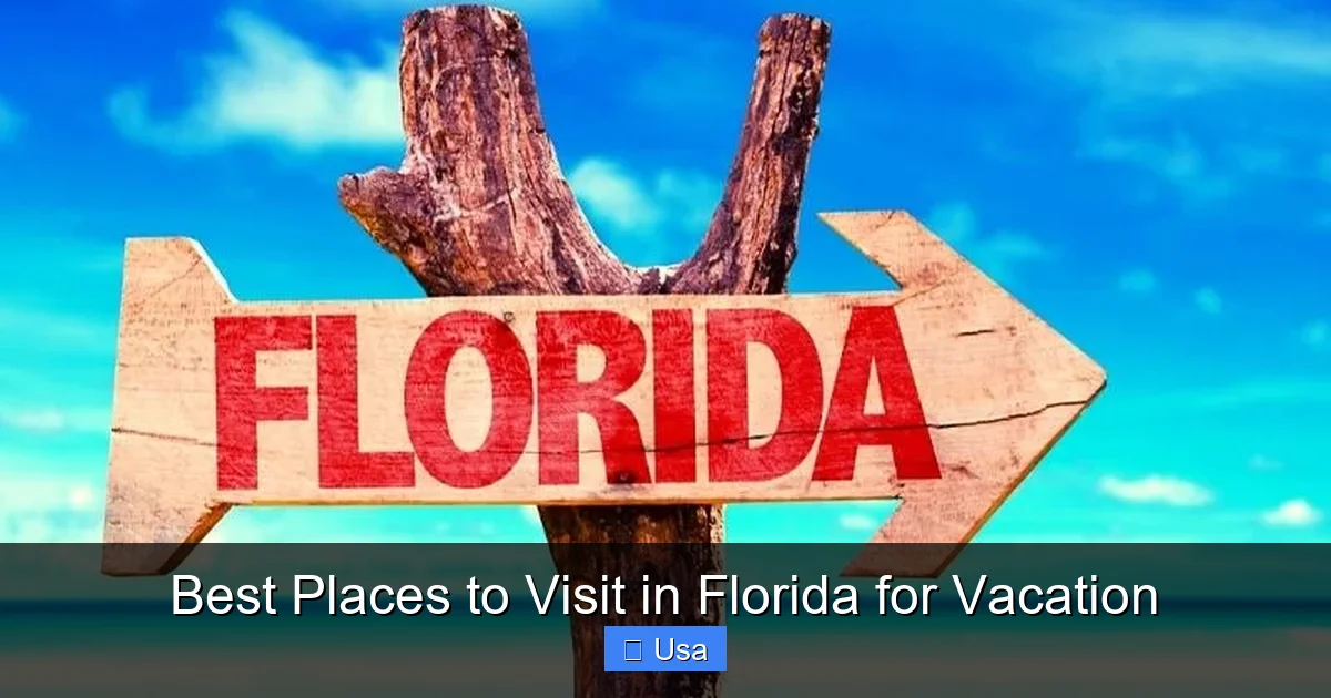 Best Places to Visit in Florida for Vacation