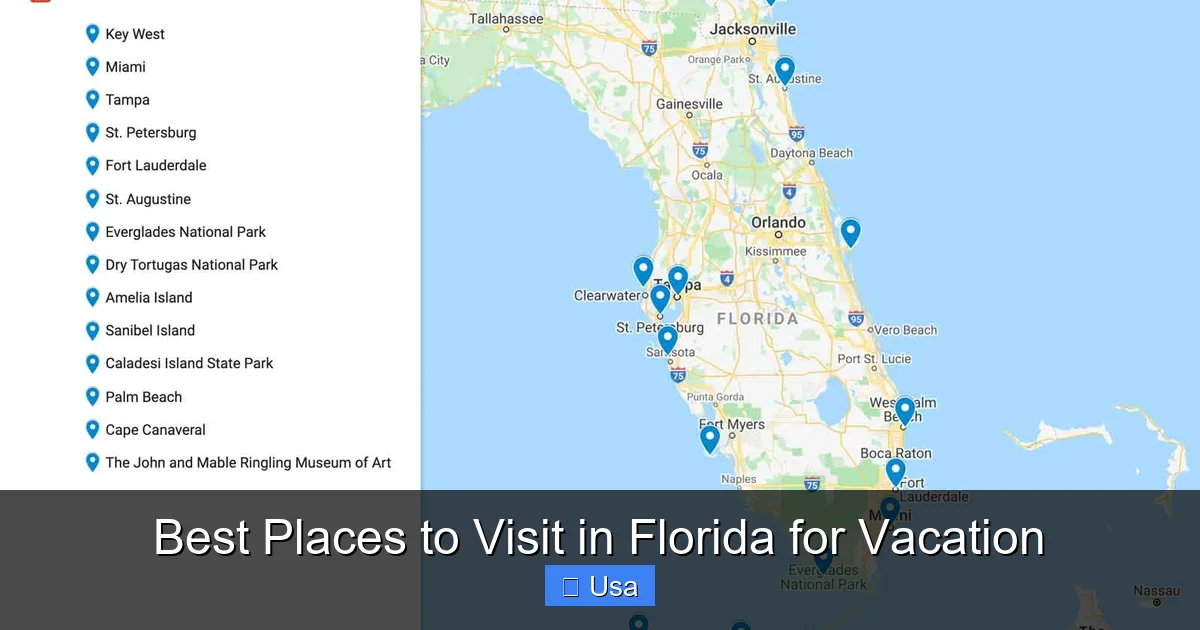 Best Places to Visit in Florida for Vacation
