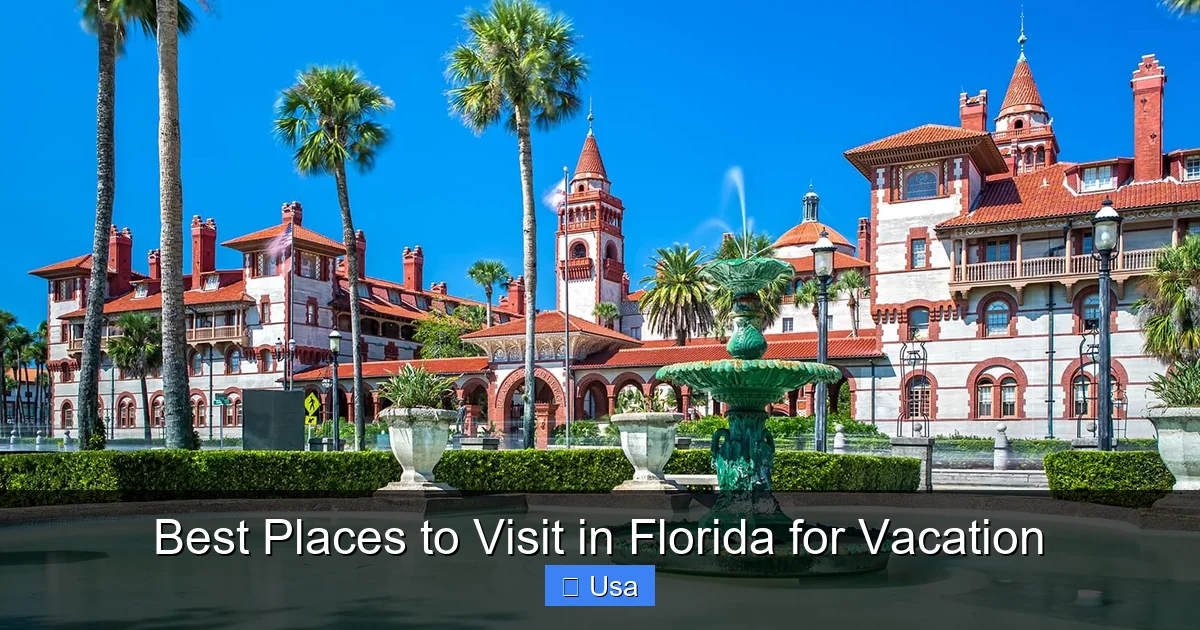 Best Places to Visit in Florida for Vacation