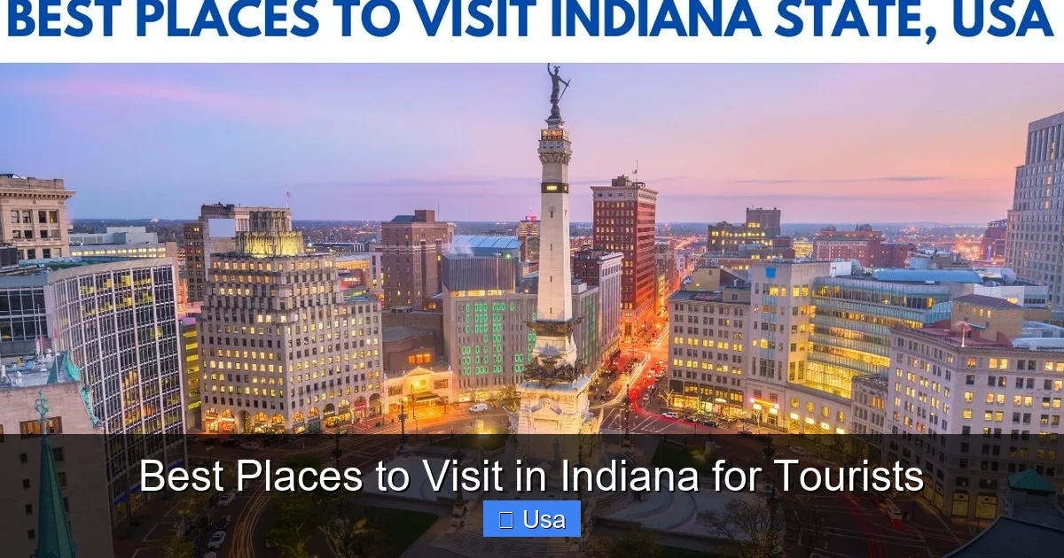 Best Places to Visit in Indiana for Tourists